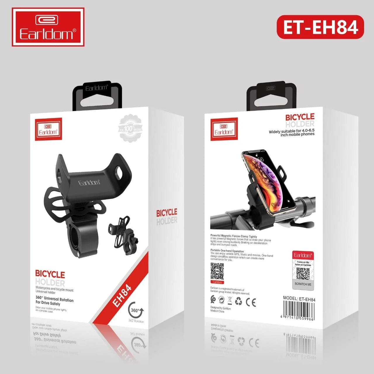 Earldom EH84 Bicycle/Motor Phone Holder V28-MOBINTEDEH84