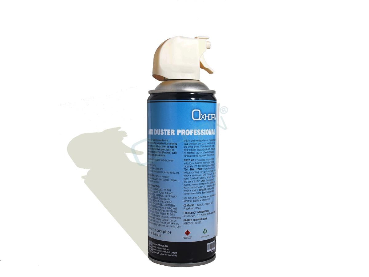 OXHORN Professional Multi-purpose Air Duster 400ML 285G AD-400-AU V28-MOBJUSAD400AU