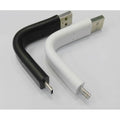 Flexible USB Data Sync Stand Mount Cable for iPhone 5/ 5S /6 BLACK ONLY V28-MOBVMXUSBLIGHTING