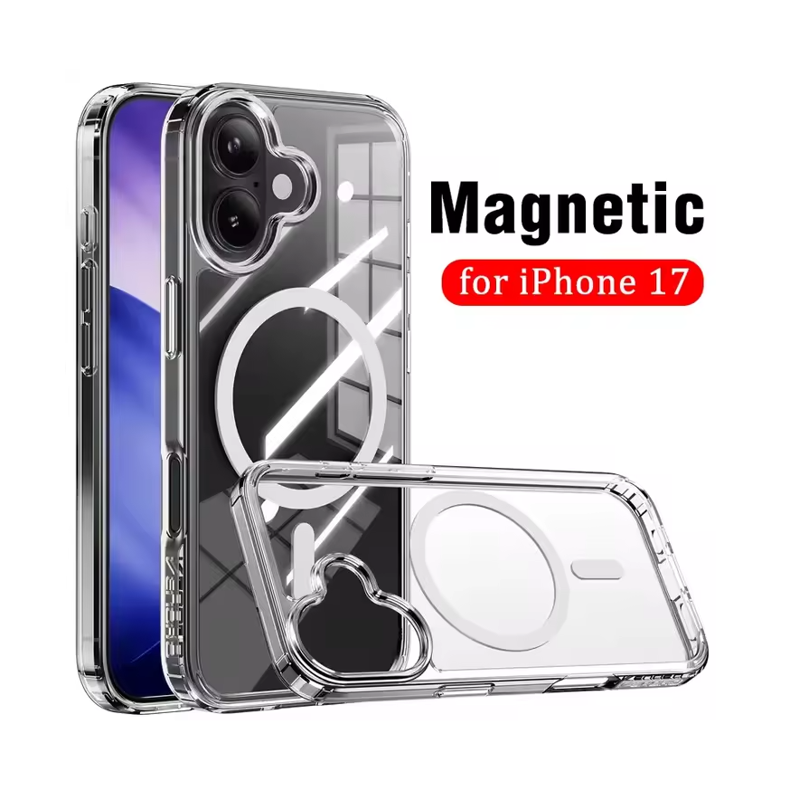 UTIA Ultimake Shockproof Transparent Case Cover With Magnetic Ring for iPhone 17 V28-MOBZJZMGS17