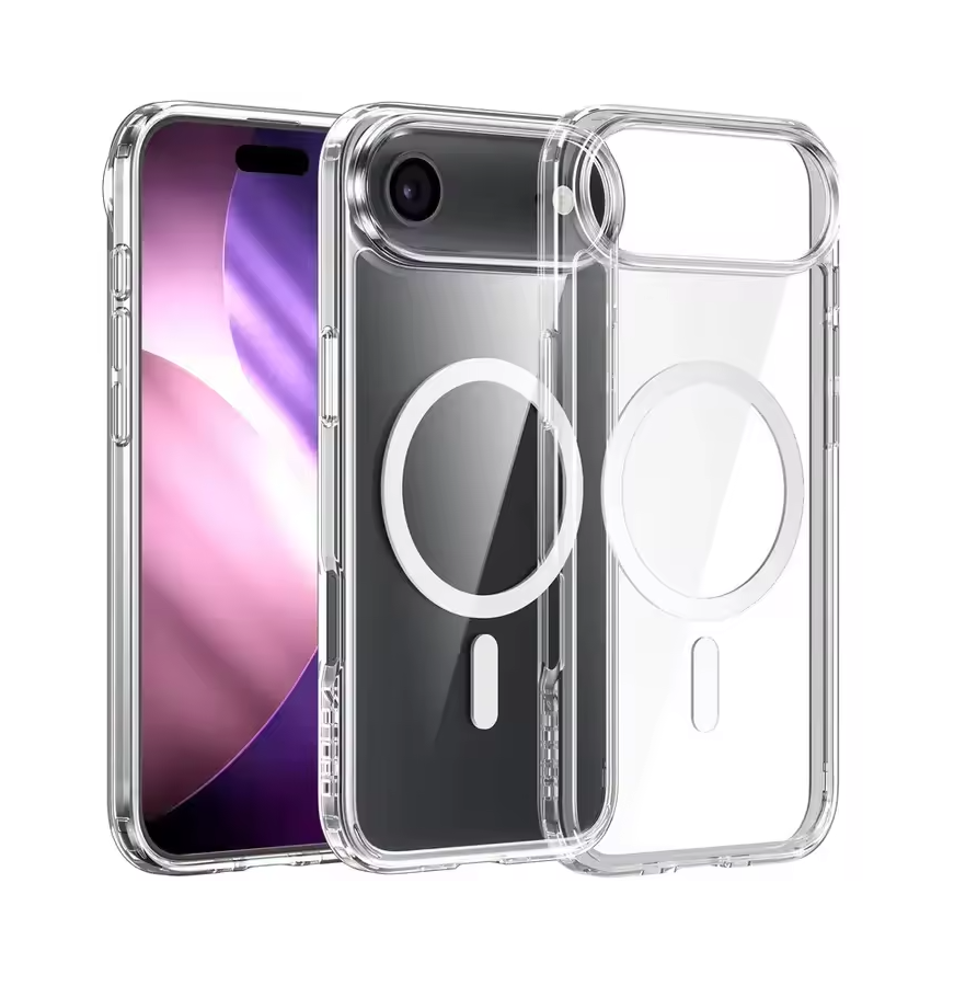 UTIA Ultimake Shockproof Transparent Case Cover With Magnetic Ring for iPhone 17 Air V28-MOBZJZMGS17AIR
