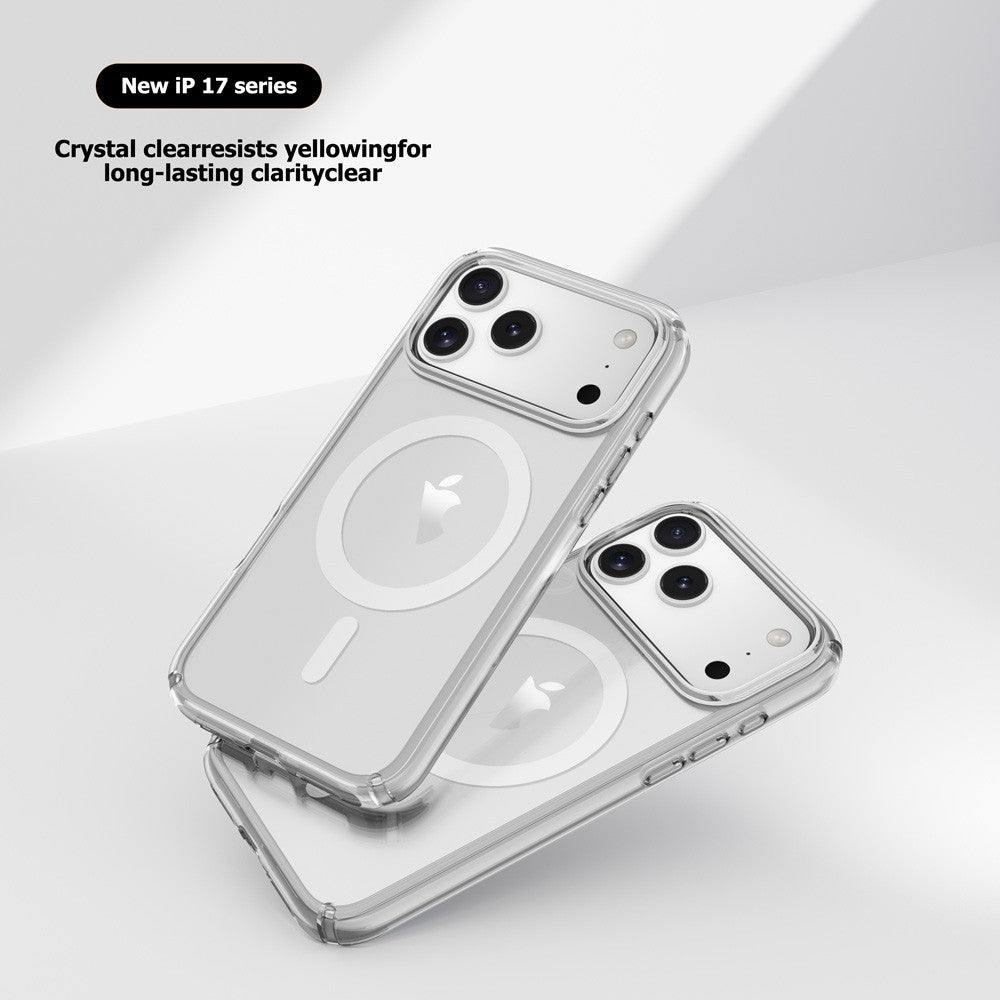 UTIA Ultimake Shockproof Transparent Case Cover With Magnetic Ring for iPhone 17 Pro Max V28-MOBZJZMGS17PM