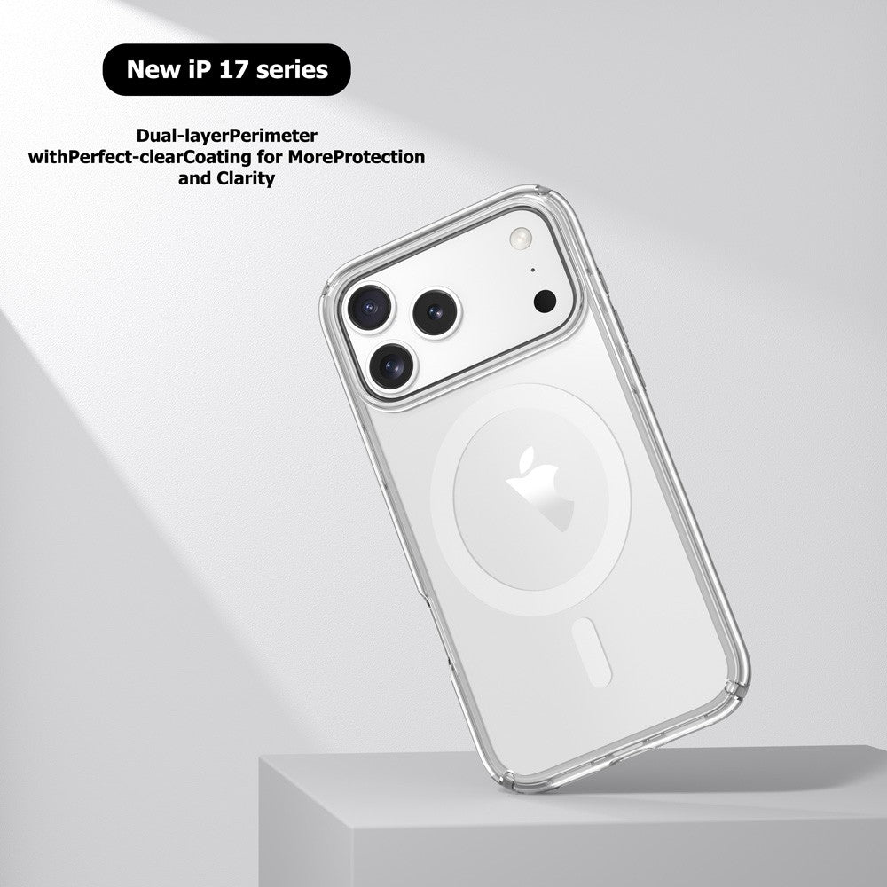 UTIA Ultimake Shockproof Transparent Case Cover With Magnetic Ring for iPhone 17 Pro Max V28-MOBZJZMGS17PM
