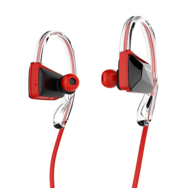 Simplecom NS200 Bluetooth Neckband Sports Headphones with NFC Red V28-NS200-RD
