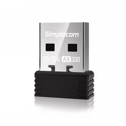 Simplecom NW106 AX300 2.4GHz Wi-Fi 6 USB Wireless Nano Adapter V28-NW106