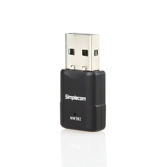 Simplecom NW382 Mini Wireless N USB WiFi Adapter 802.11n 300Mbps V28-NW382