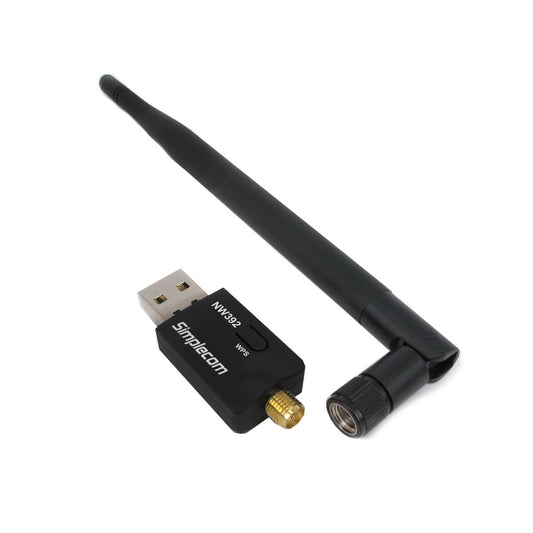 Simplecom NW392 USB Wireless N WiFi Adapter 802.11n 300Mbps 5dBi Antenna V28-NW392