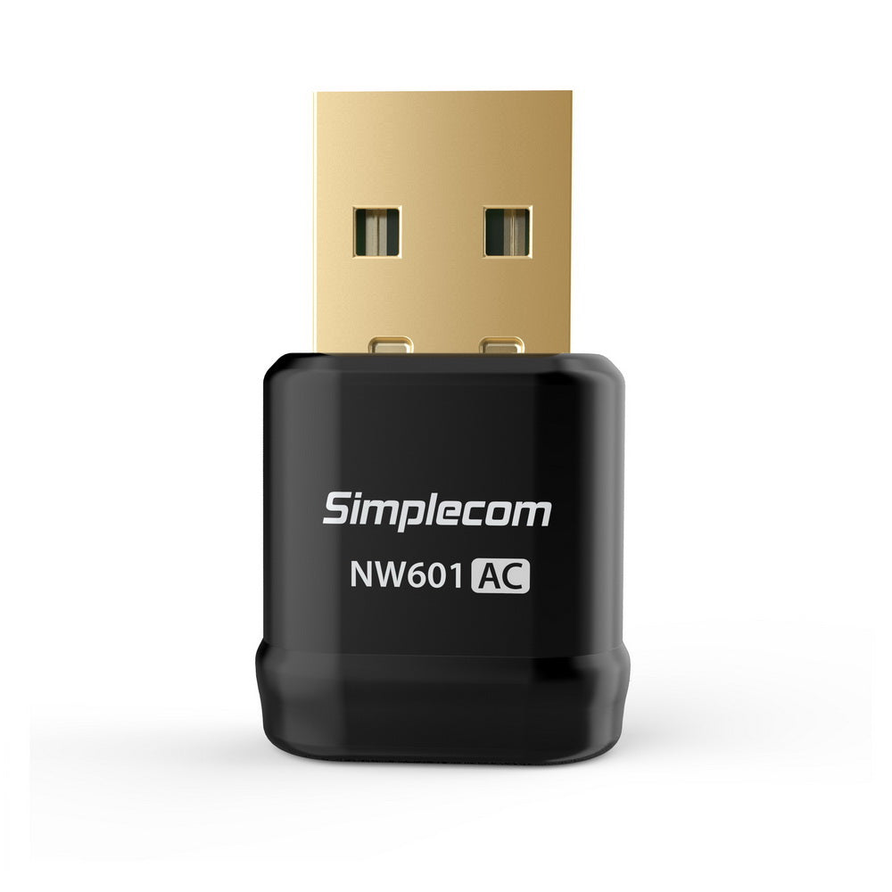 Simplecom NW601 AC600 Mini WiFi Dual Band Wireless USB Adapter V28-NW601