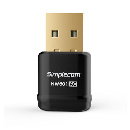 Simplecom NW601 AC600 Mini WiFi Dual Band Wireless USB Adapter V28-NW601