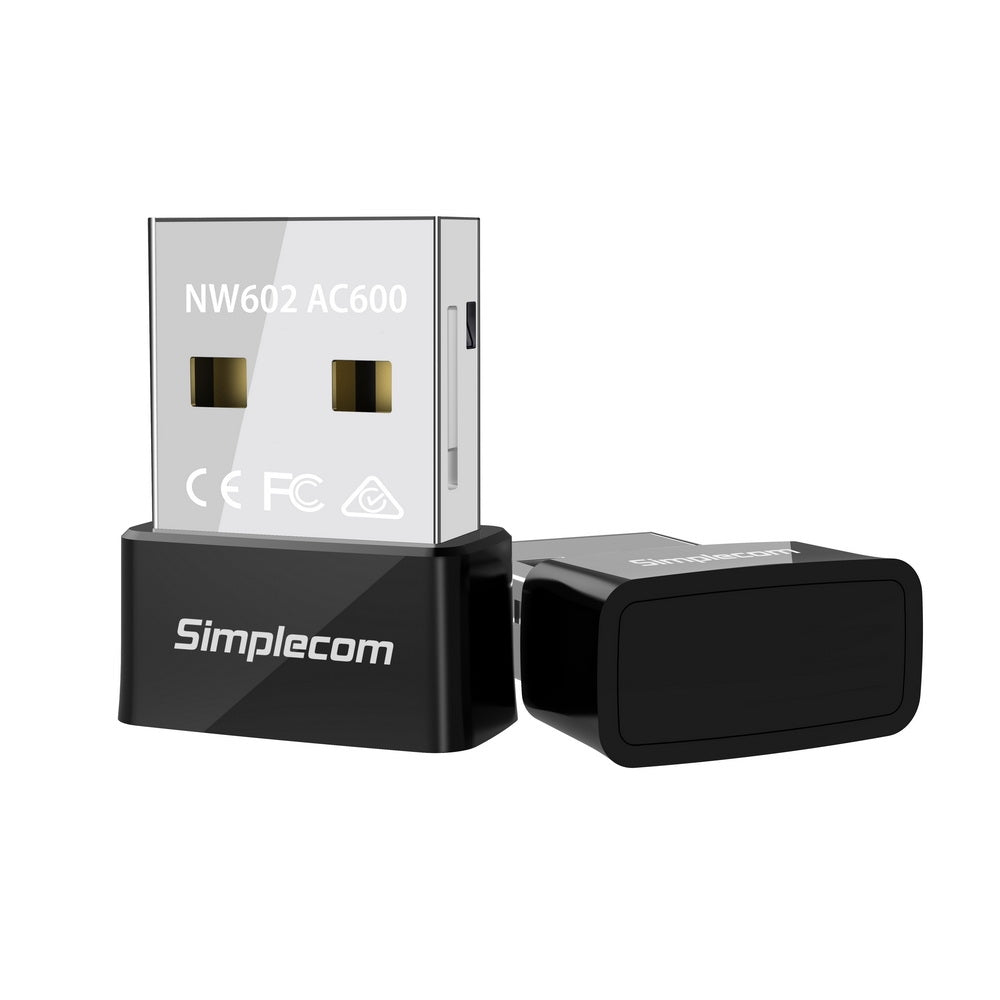 Simplecom NW602 AC600 Dual Band Nano USB WiFi Wireless Adapter V28-NW602