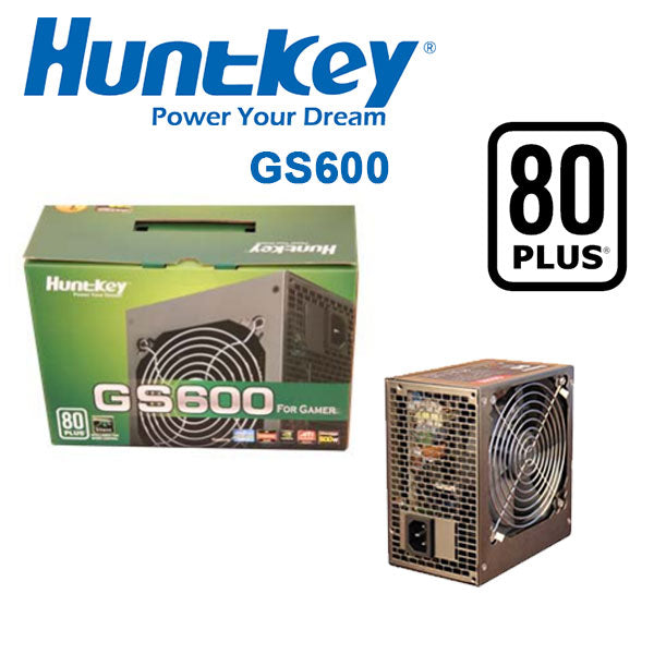 HUNTKEY GS600 POWER SUPPLY 600W 80 PLUS SILENT V28-PSUHUNGS600