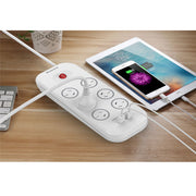 Huntkey 6-Outlet Surge Protector with 2 USB Charging Outlets (SAC607) V28-PSUHUNSAC607