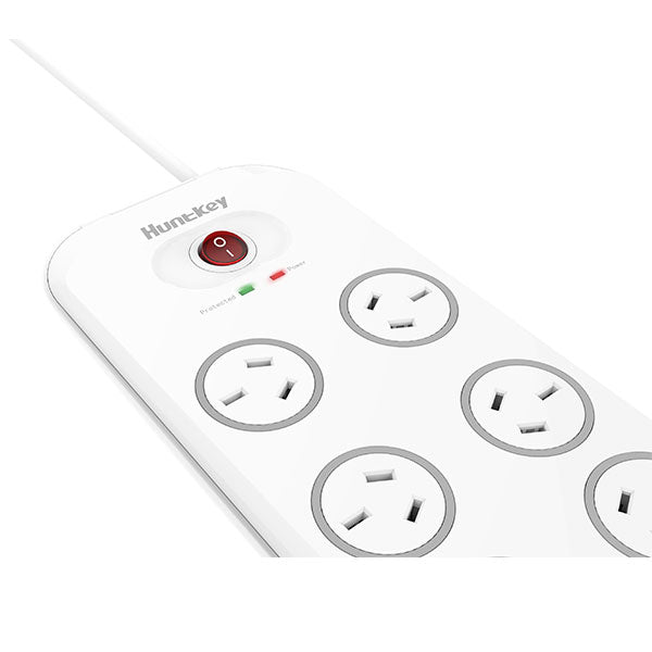 Huntkey 6-Outlet Surge Protector with 2 USB Charging Outlets (SAC607) V28-PSUHUNSAC607