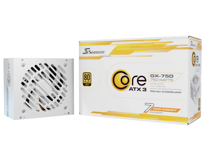 Seasonic CORE GX-750 White ATX 3.1 750W (SRP-CGX751-A5A32SF-WHITE) V28-PSUSEACOREWHITEGX750V2
