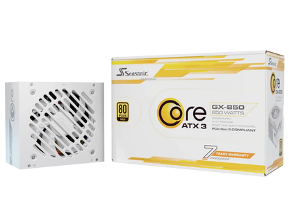 Seasonic CORE GX-850 White ATX 3.1 850W (SRP-CGX851-A5A32SF-WHITE) V28-PSUSEACOREWHITEGX850V2