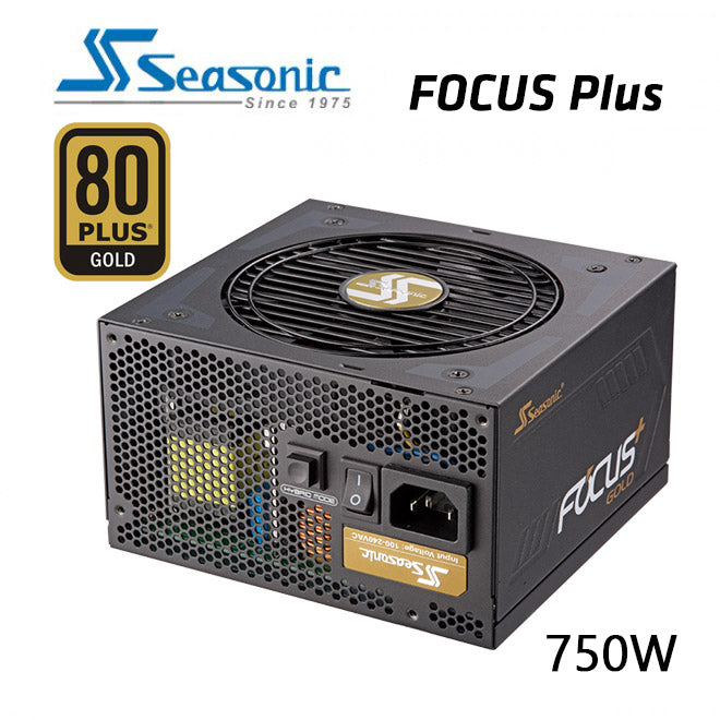SeaSonic 750W FOCUS PLUS Gold PSU GX-750 (SSR-750FX) ( One Seasonic ) V28-PSUSEAFOCUS750FX