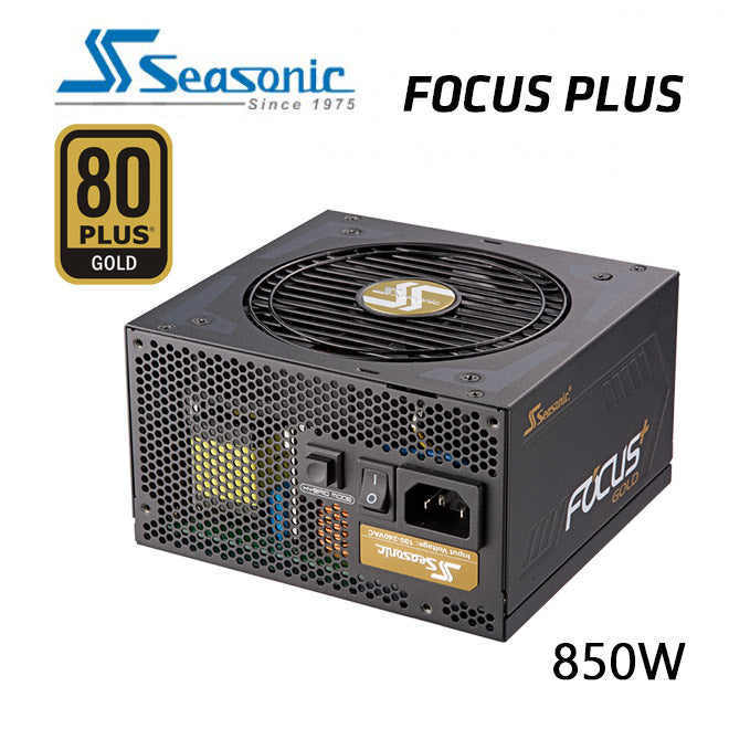 SeaSonic 850W FOCUS PLUS Gold PSU (SSR-850FX) GX-850 ( OneSeasonic ) V28-PSUSEAFOCUS850FX