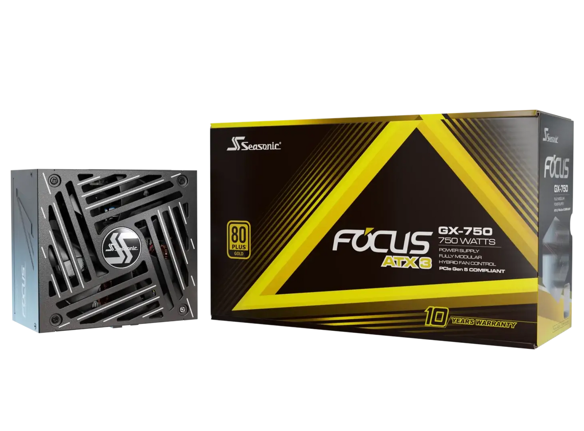 Seasonic 750W Focus GX-750 V4 Fully-Modular 80 PLUS Gold ATX3.1/PCIe 5.1 PSU SRP-FGX751-A5A32SF V28-PSUSEAFOCUSGX750V4
