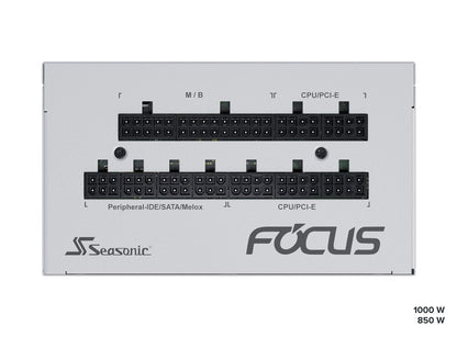 Seasonic FOCUS GX-850 White 850W ATX 3.0 Gold Modular PSU V28-PSUSEAFOCUSWHITE850GXA3