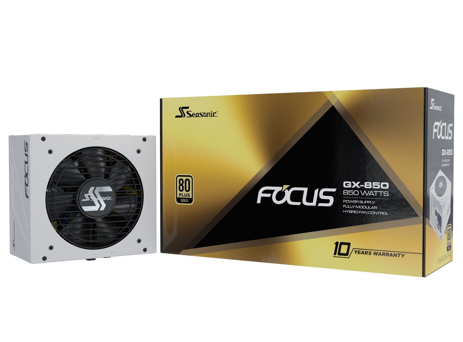 Seasonic FOCUS GX-850 White 850W ATX 3.0 Gold Modular PSU V28-PSUSEAFOCUSWHITE850GXA3