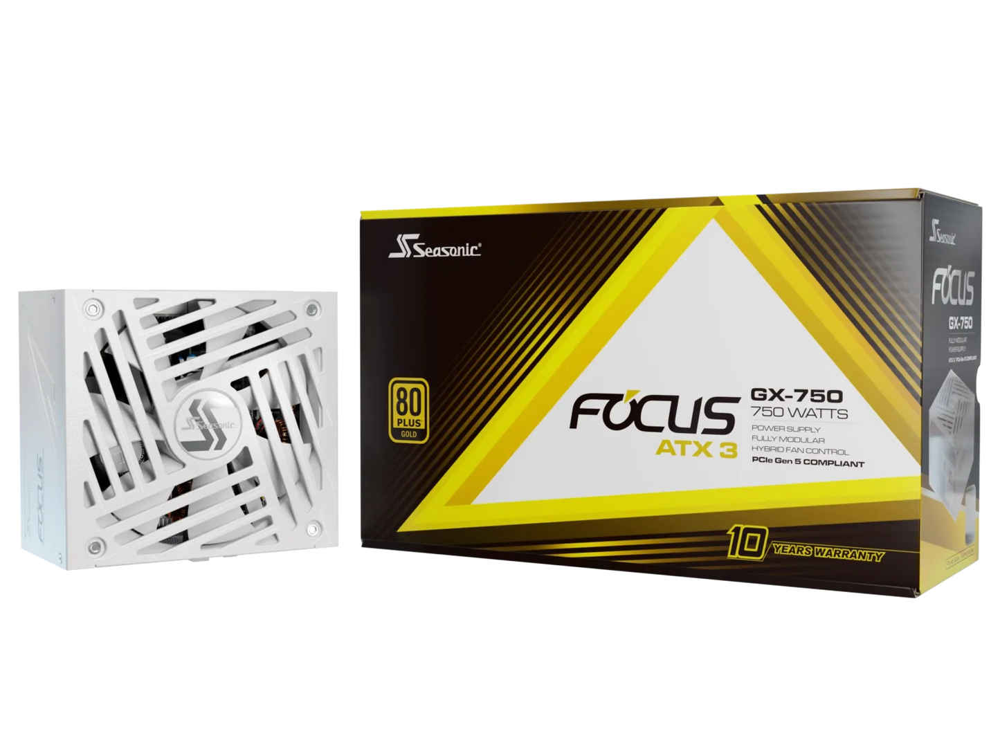 Seasonic 750W FOCUS GX-750 V4 White ATX 3.1 V28-PSUSEAFOCUSWHITEGX750V4
