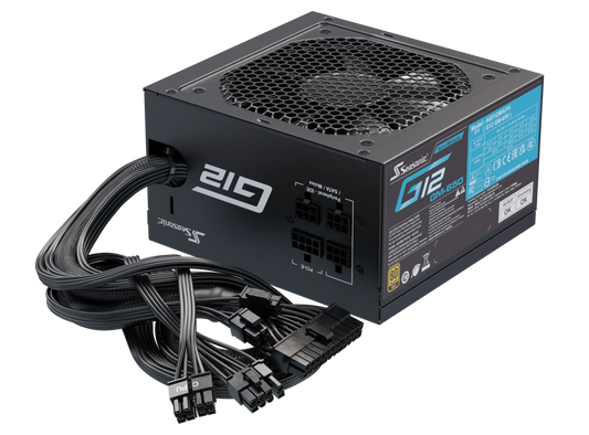 Seasonic 650W G12 V1.5 GM-650 Semi-Modular 80 PLUS Gold ATX PSU V28-PSUSEAG12GM650