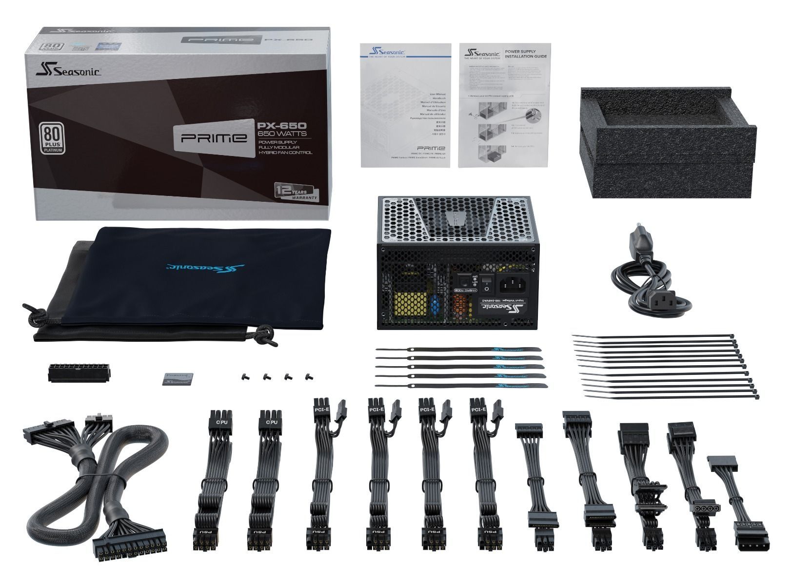 SeaSonic 650W PRIME PX-650 Platinum PSU (SSR-650PD2) (OneSeasonic) V28-PSUSEAPRIMEPX650