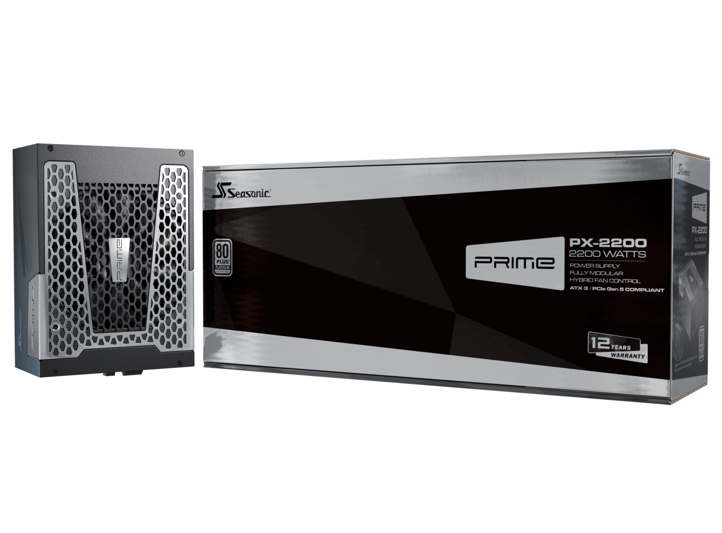 Seasonic 2200W Prime PX-2200 Fully-Modular 80 PLUS PLATINUM ATX3.1/PCIe 5.1 PSU V28-PSUSEAPX2200A3
