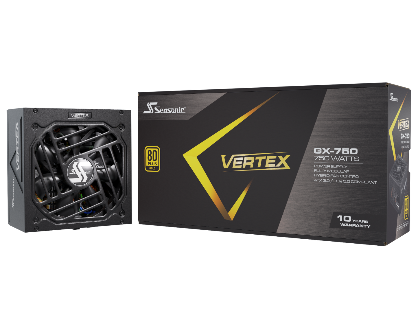 Seasonic VERTEX 750W (GX-750) 80 PLUS Gold Modular PSU ATX 3.0 V28-PSUSEAVERTEX750GX