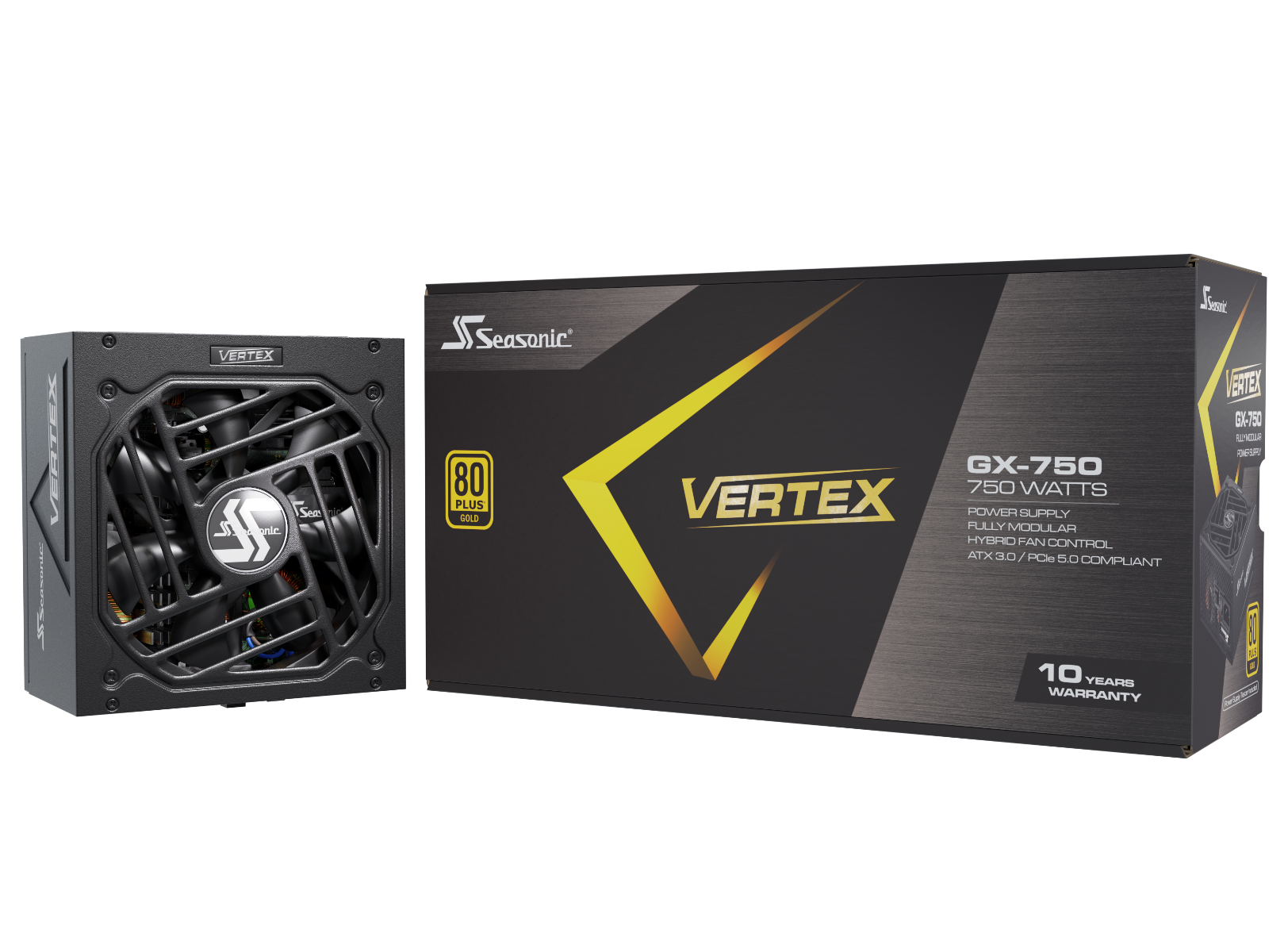 Seasonic VERTEX 750W (GX-750) 80 PLUS Gold Modular PSU ATX 3.0 V28-PSUSEAVERTEX750GX