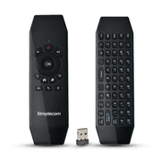 Simplecom RT150 2.4GHz Wireless Remote Air Mouse Keyboard with IR Learning V28-RT150