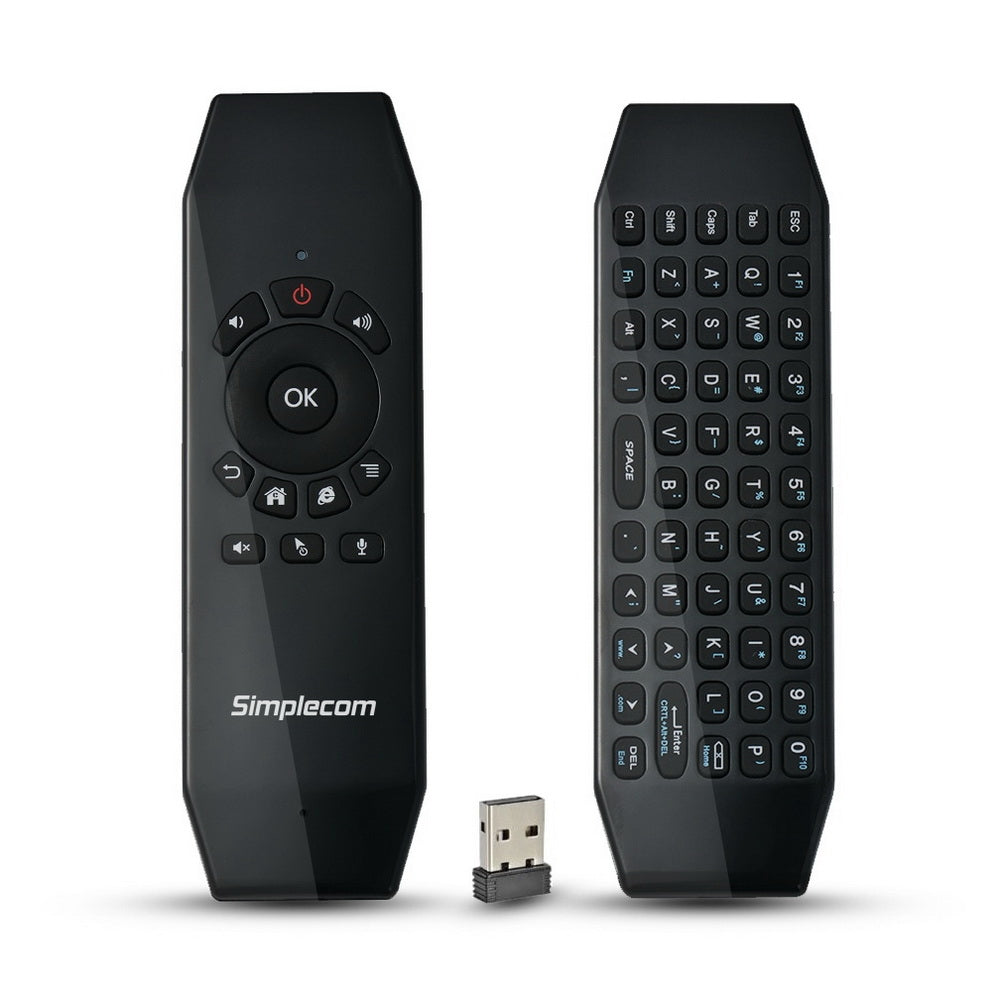 Simplecom RT150 2.4GHz Wireless Remote Air Mouse Keyboard with IR Learning V28-RT150