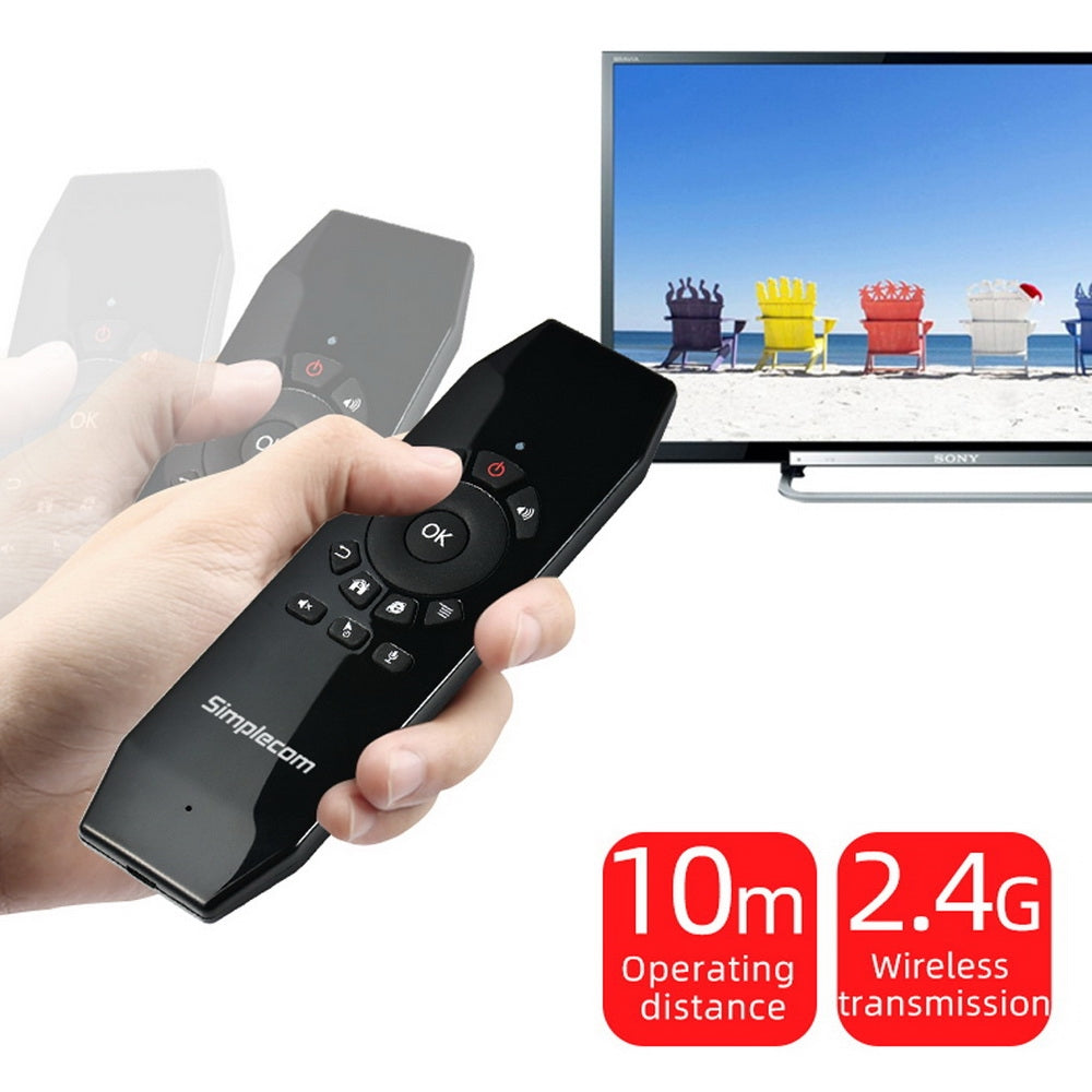Simplecom RT150 2.4GHz Wireless Remote Air Mouse Keyboard with IR Learning V28-RT150