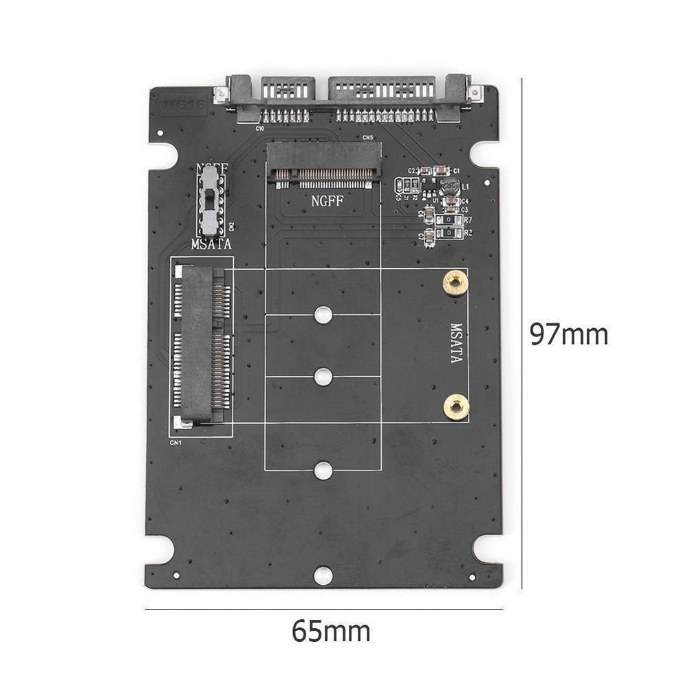 Simplecom SA207 mSATA + M.2 (NGFF) to SATA 2 In 1 Combo Adapter V28-SA207