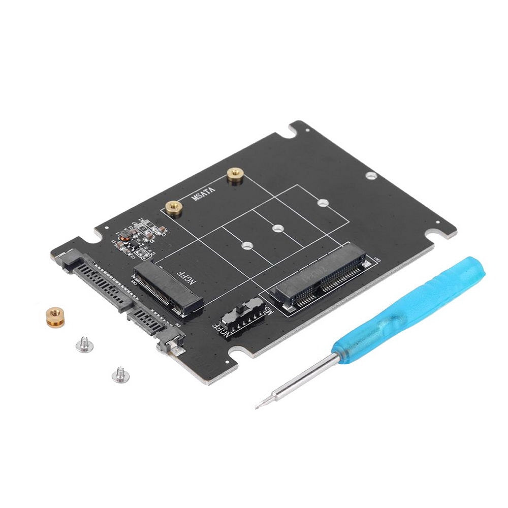 Simplecom SA207 mSATA + M.2 (NGFF) to SATA 2 In 1 Combo Adapter V28-SA207