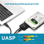 Simplecom SA236 USB 3.0 to SATA Adapter Cable Converter with Power Supply for 2.5" & 3.5" HDD SSD V28-SA236