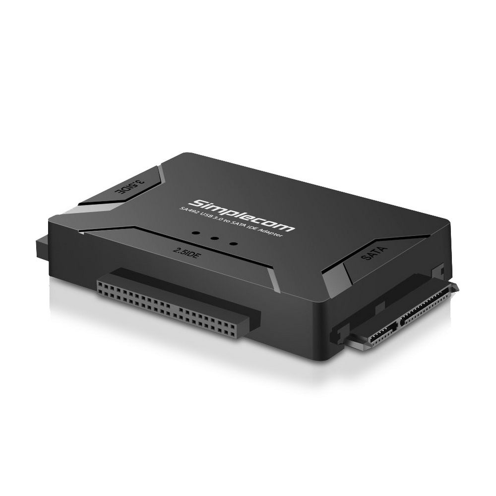 Simplecom SA492 USB 3.0 to 2.5/3.5/5.25 inch SATA IDE Adapter with Power Supply V28-SA492