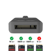 Simplecom SA506 NVMe / SATA Dual Protocol M.2 SSD to USB-C Adapter Converter USB 3.2 Gen 2 10Gbps V28-SA506