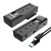 Simplecom SA536 USB to M.2 and SATA 2-IN-1 Adapter for 2.5"/3.5" HDD & NVMe/SATA M.2 SSD with Power Supply V28-SA536