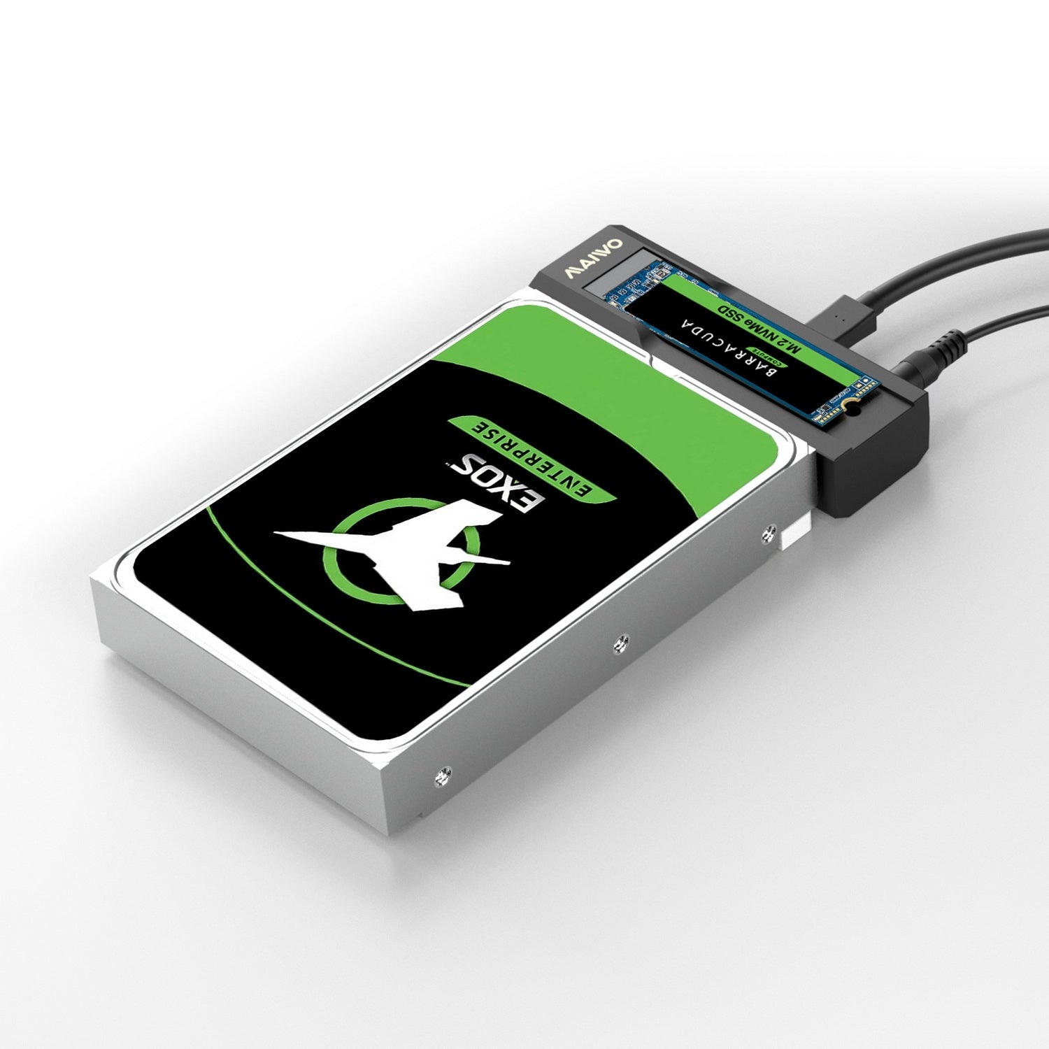 Simplecom SA536 USB to M.2 and SATA 2-IN-1 Adapter for 2.5"/3.5" HDD & NVMe/SATA M.2 SSD with Power Supply V28-SA536