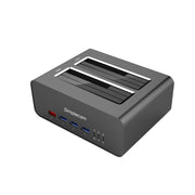 Simplecom SD352 USB 3.0 to Dual SATA Aluminium Docking Station with 3-Port Hub and 1 Port 2.1A USB Charger V28-SD352