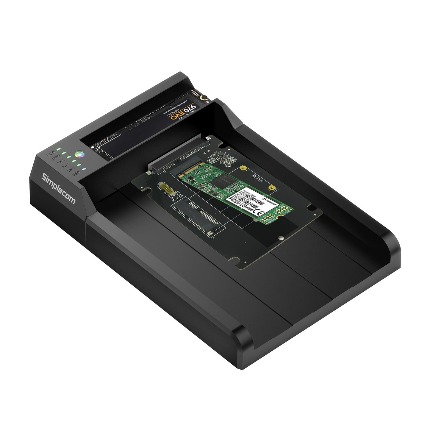 Simplecom SD570 NVMe M.2 + SATA HDD and SSD Dual Bay Docking Station USB 3.2 Gen 2 10Gbps Offline Clone V28-SD570