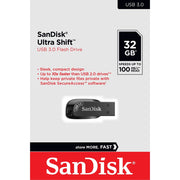SanDisk 32GB Ultra Shift USB 3.0 Flash Drive SDCZ410-032G-G46 V28-SDCZ410-032G-G46