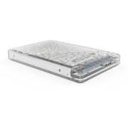 Simplecom SE101 Compact Tool-Free 2.5'' SATA to USB 3.0 HDD/SSD Enclosure Transparent Clear V28-SE101-CL