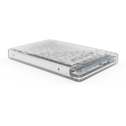 Simplecom SE101 Compact Tool-Free 2.5'' SATA to USB 3.0 HDD/SSD Enclosure Transparent Clear V28-SE101-CL