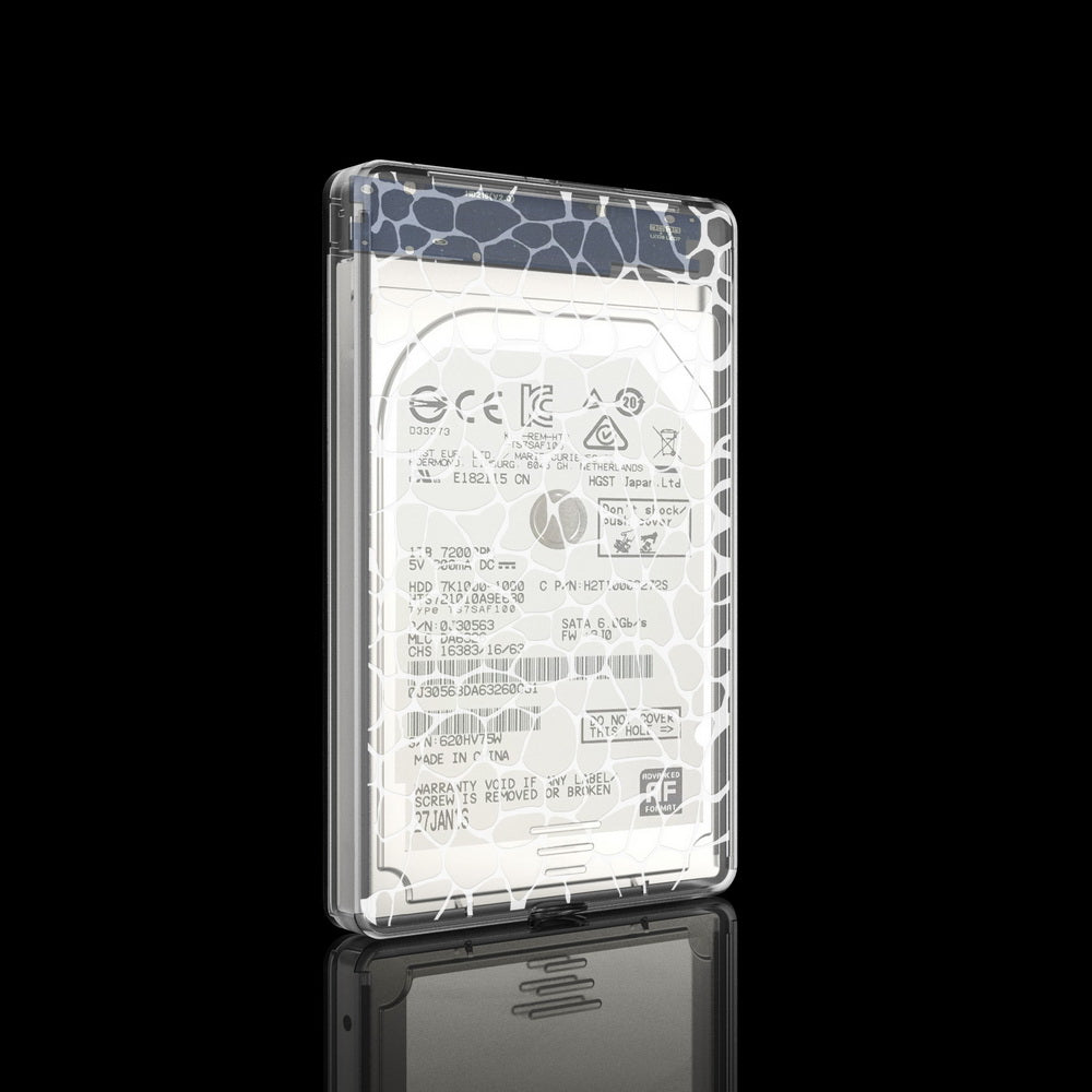 Simplecom SE101 Compact Tool-Free 2.5'' SATA to USB 3.0 HDD/SSD Enclosure Transparent Clear V28-SE101-CL