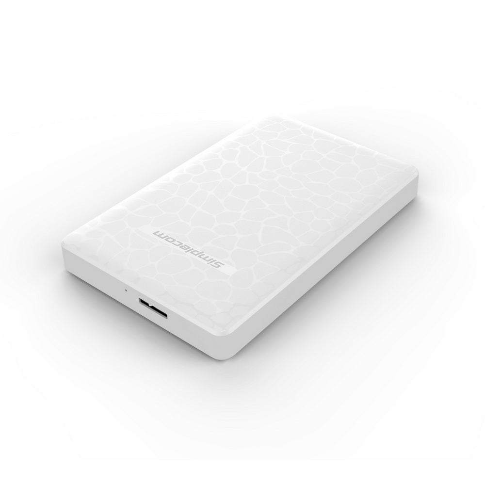 Simplecom SE101 Compact Tool-Free 2.5'' SATA to USB 3.0 HDD/SSD Enclosure White V28-SE101-WH