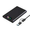 Simplecom SE239 Tool-free 2.5" SATA HDD SSD to USB-C Enclosure with RGB Lights USB 3.2 Gen 2 V28-SE239