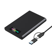 Simplecom SE239 Tool-free 2.5" SATA HDD SSD to USB-C Enclosure with RGB Lights USB 3.2 Gen 2 V28-SE239