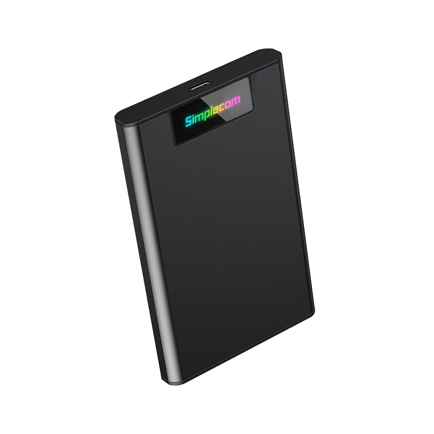 Simplecom SE239 Tool-free 2.5" SATA HDD SSD to USB-C Enclosure with RGB Lights USB 3.2 Gen 2 V28-SE239